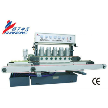 5 spindle QJ877D horizontal straight circular edge glass edging machine CE APPROVED&PATENT